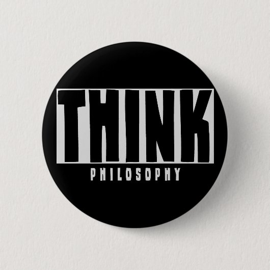 Denk aan Philosophy Ronde Button 5,7 Cm (Voorkant)