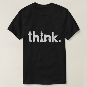 Denk aan Schaak Strategie Ontwerp T-shirt