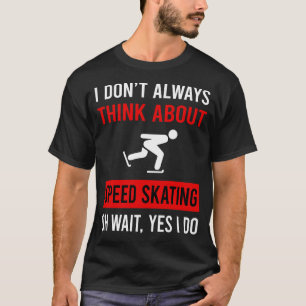 Denk aan schaatsen Schaats schaatser T-shirt