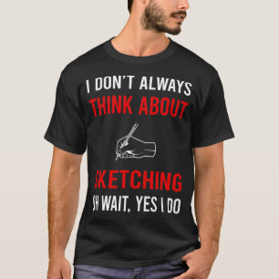 Denk aan schetsen t-shirt