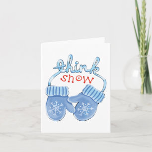 Denk aan SneeuwMittens Feestdagen Kaart