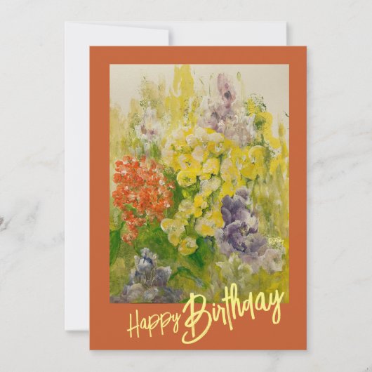 Denk aan Spring Flat Note Kaart (Voorkant)