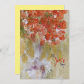 Denk aan Spring Flat Note Kaart (Voorkant / Achterkant)