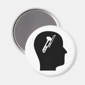 Denk aan Trombone Magneet (Voorkant / Achterkant)