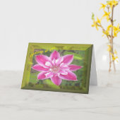 Denk aan u en politieke boodschap kaart (Gele Bloem)