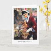 Denk aan u over Moederdag kunst Kaart (Gele Bloem)