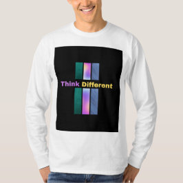 "Denk aan verschillende" lange mouwen T-shirt