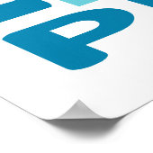 Denk aan vrede. Liefde vrede. Levende vrede. Poster (Hoek)