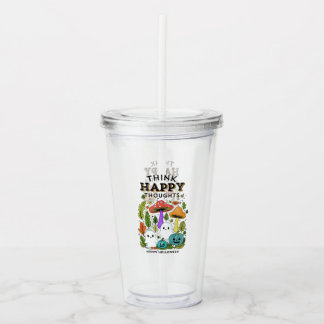 Denk aan vrolijke gedachten Halloween collectie Acryl Drinkbeker