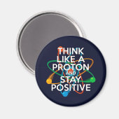 DENK ALS EEN PROTON EN BLIJF POSITIEF MAGNEET (Voorkant / Achterkant)