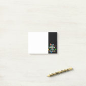 DENK ALS EEN PROTON EN BLIJF POSITIEF POST-IT® NOTES (Op bureau)