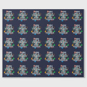 DENK ALS EEN PROTON EN BLIJF POSITIEF Wetenschap Cadeaupapier (Vlak)