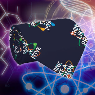 DENK ALS EEN PROTON EN BLIJF POSITIEVE Fun Science Stropdas