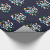 DENK ALS EEN PROTON EN BLIJF POSITIEVE wetenschap Cadeaupapier (Hoek)