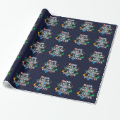 DENK ALS EEN PROTON EN BLIJF POSITIEVE wetenschap Cadeaupapier (Uitgerold)