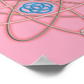 DENK ALS EEN PROTON Fun Modern Science Quote Poster (Hoek)