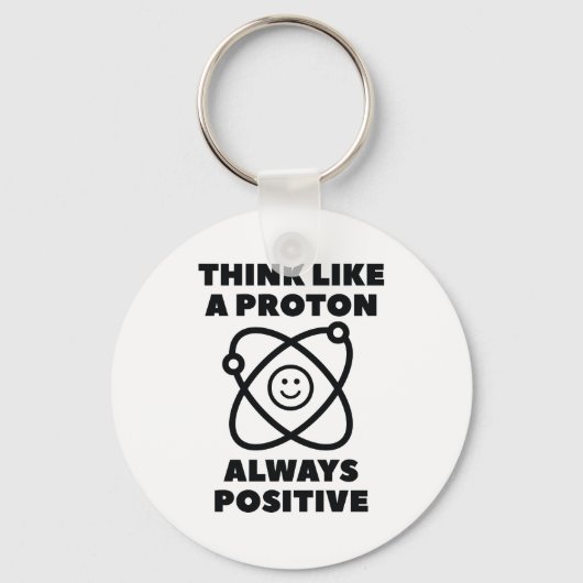 Denk als een proton sleutelhanger (Voorkant)