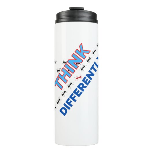 Denk anders 6.w thermosbeker (Voorkant)