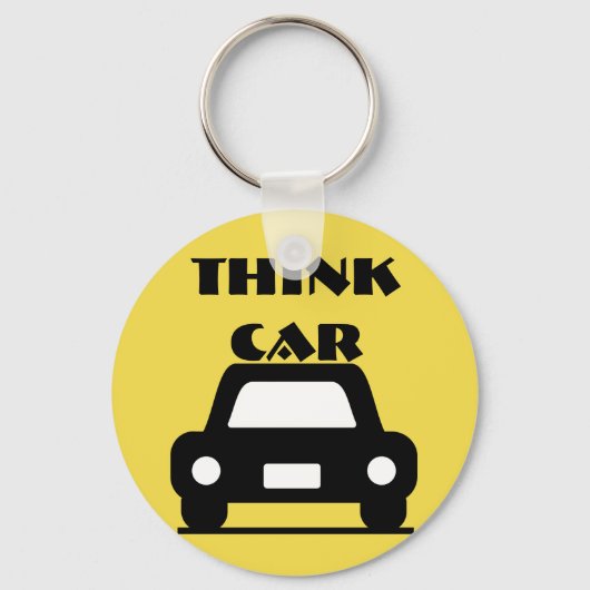 Denk Auto Funky Sleutelhanger (Voorkant)