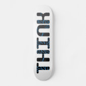 Denk - Blauw en grijs Skateboard (Voorkant)