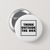 Denk buiten de Button van de Doos (Voorkant /achterkant)