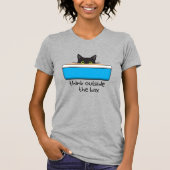 Denk buiten de doos. De kattendoos, dat is dat. T-shirt (Voorkant)
