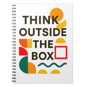 Denk buiten de doos - Inspirerend geometrie Notitieboek