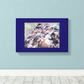 Denk buiten de doos na canvas afdruk (Insitu (Houten vloer))