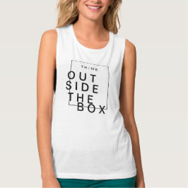 Denk buiten de doos na | Chinees Inspirerend Tanktop