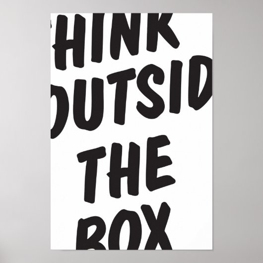 Denk buiten de doos na poster (Voorkant)