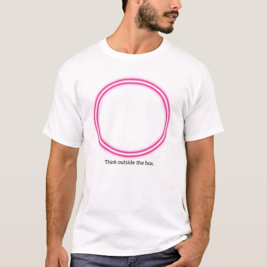 Denk buiten de doos t-shirt (Voorkant)