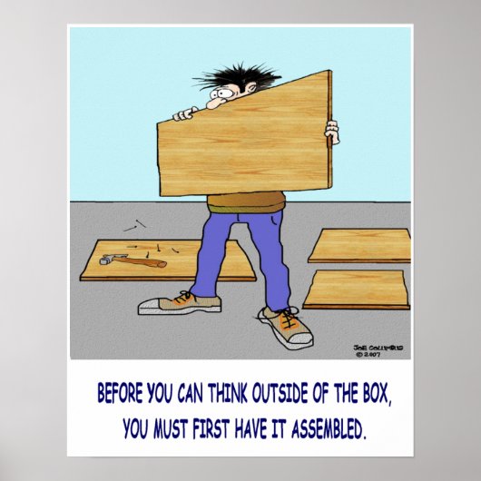 DENK BUITEN HET POSTER VAN DE DOOS (Voorkant)