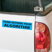 DENK BUITEN JE ALGORITME BUMPERSTICKER (Op Truck)