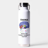 Denk dat de neuronale connecties hersenschudding v waterfles (Voorkant)