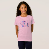 Denk dat het-positiviteit T-Shirt citeert voor mei (Voorkant volledig)