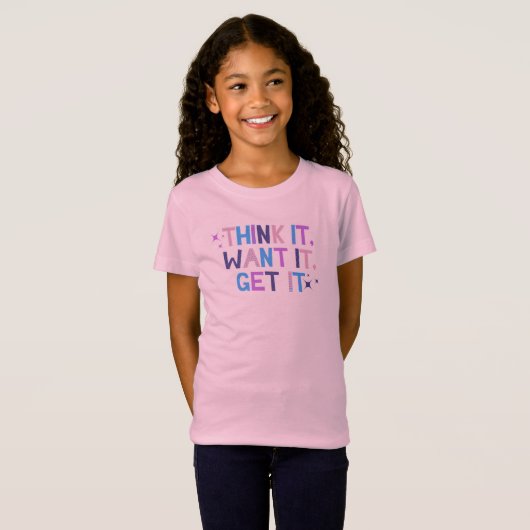 Denk dat het-positiviteit T-Shirt citeert voor mei (Voorkant volledig)