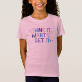 Denk dat het-positiviteit T-Shirt citeert voor mei (Voorkant)