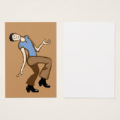 Denk dat je kunt dansen visitekaartjes (Voorkant /achterkant)