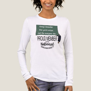 Denk er altijd aan dat je uniek bent. Sarcastische Tri-Blend Shirt