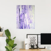 'Denk er eens over na' Abstracte kunst van Lavende Poster (Thuiskantoor)