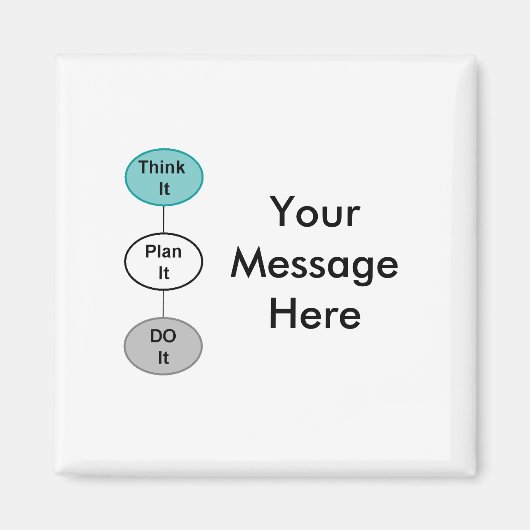 Denk er maar over na magneet (Voorkant)