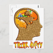 Denk Gelukkig Briefkaart (Voorkant / Achterkant)