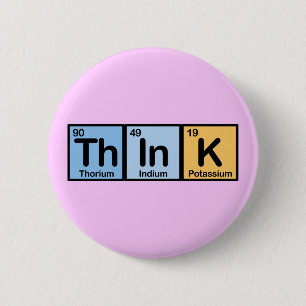 Denk gemaakt van Elementen Ronde Button 5,7 Cm