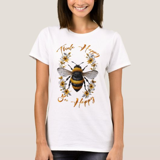 Denk goed na over Happy Bee T-shirt (Voorkant)