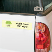 DENK GROEN BUMPERSTICKER (Op Truck)