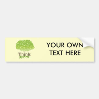 DENK GROEN BUMPERSTICKER