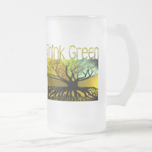 Denk groen matglas bierpul