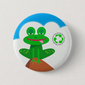 Denk groen: Recycling Awareness Button (Voorkant)