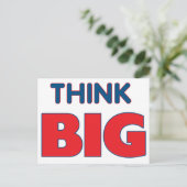 Denk groot Briefkaart (Staand voorkant)