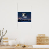 Denk groot. Dream Big. Geloof Big. Poster (Keuken)